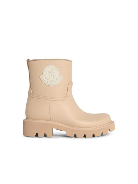 Moncler Moncler 'Kickstream' Beige Sand Pvc Rain Boots Women