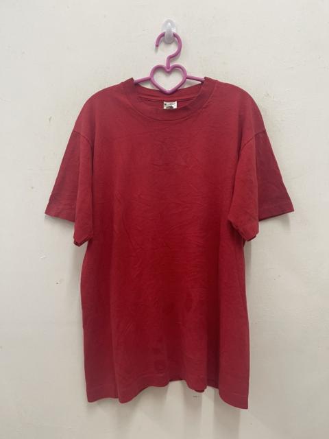 Other Designers Vintage Fruit of The Loom RED Plain Tee