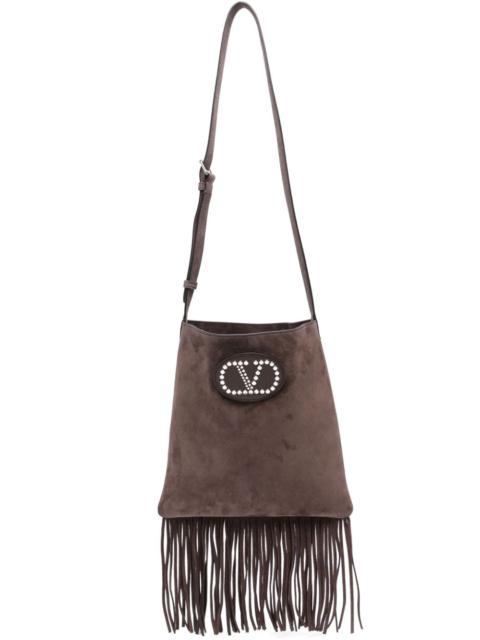 Valentino Valentino Garavani Men Nellcote Suede Leather Shoudler Bag