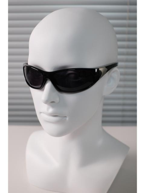 Other Designers Japanese Brand - Vintage Y2k Avant Garde Futuristic Black Sunglasses Unisex