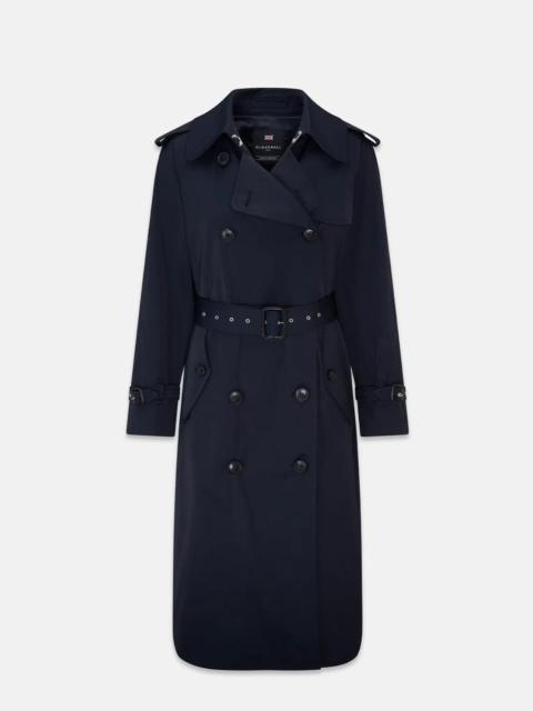 GLOVERALL Women's Darcy Trench Coat Navy