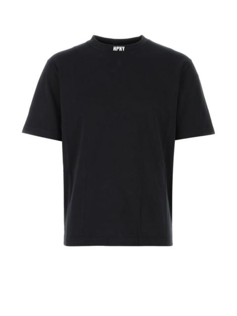 HERON PRESTON Black Cotton Oversize T-Shirt