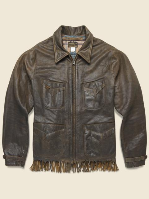 RRL by Ralph Lauren Randall Fringe Jacket - Chocolate