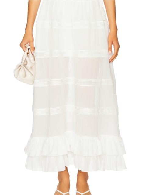 Mirror Palais Mirage Bustle Skirt in Ivory