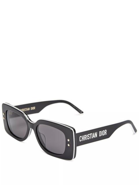 Dior DiorPacific S1U Rectangular Sunglasses, 53mm