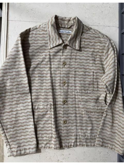 Acne Studios Acne Studios Okey Wave Print Work Jacket