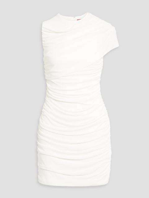 Other Designers Sarina ruched stretch-jersey mini dress