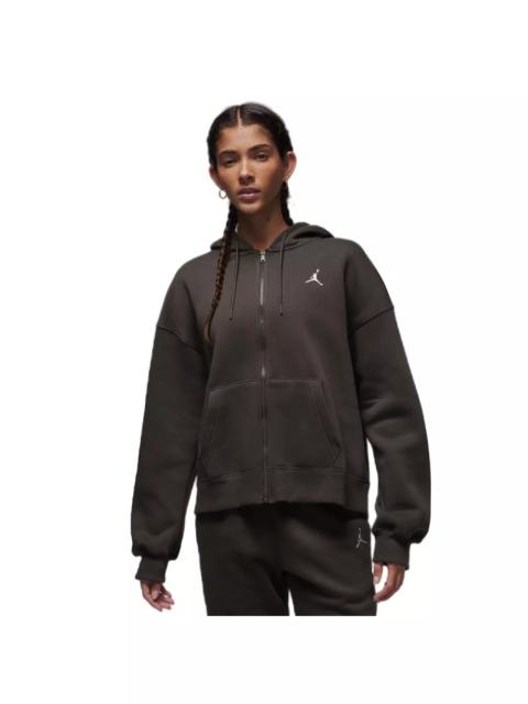 Jordan Women's Brooklyn Fleece Full-Zip Jacket -Brown