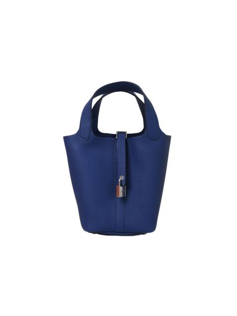Hermès Hermes Picotin 18 Palladium Hardware Blue Sapphire
