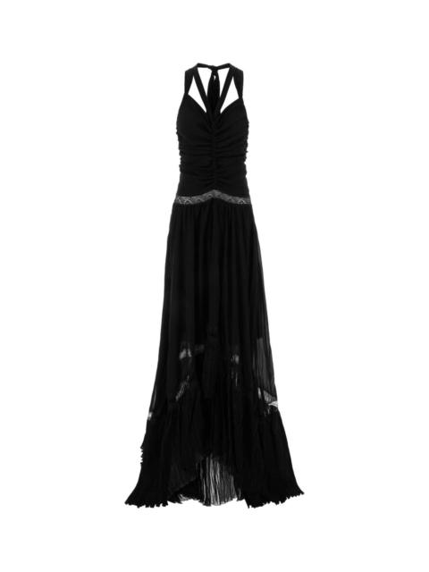 Blumarine Blumarine Women Black Georgette Long Dress