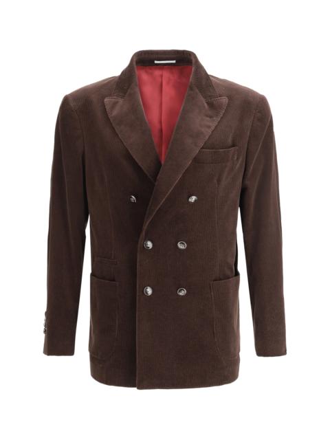 Brunello Cucinelli Brunello Cucinelli Men Velvet Blazer Jacket