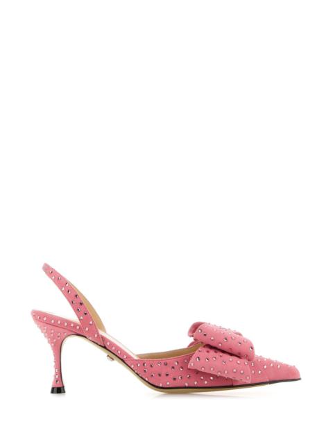 Mach&Mach Women Pink Suede Le Cadeau Pumps