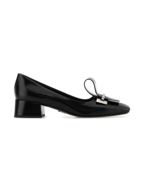 Prada Black Leather Pumps