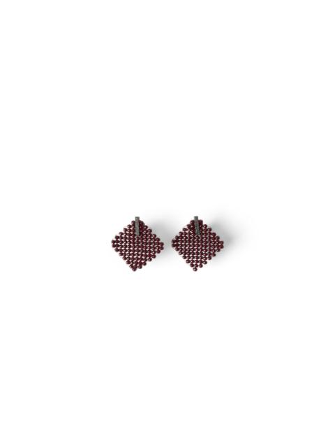 Brunello Cucinelli Brunello Cucinelli Hematite and Sterling Silver earrings in Red at Nordstrom