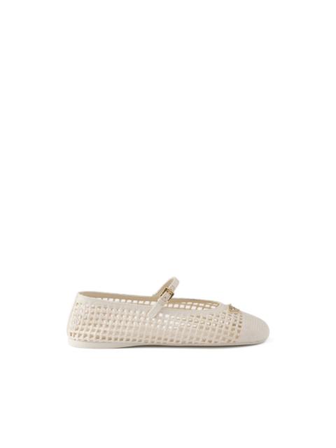 Prada crochet ballet flats