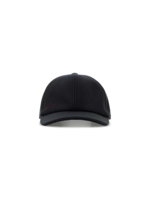 GUCCI Navy Blue Wool Baseball Cap