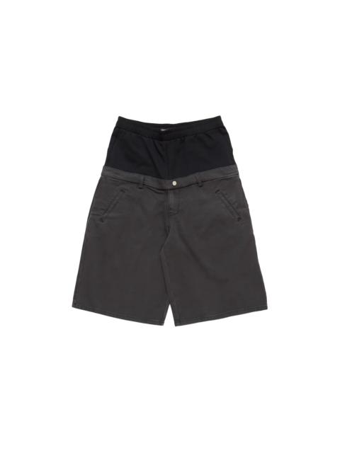 SPENCER BADU Spencer Badu Dropped Denim Shorts Black