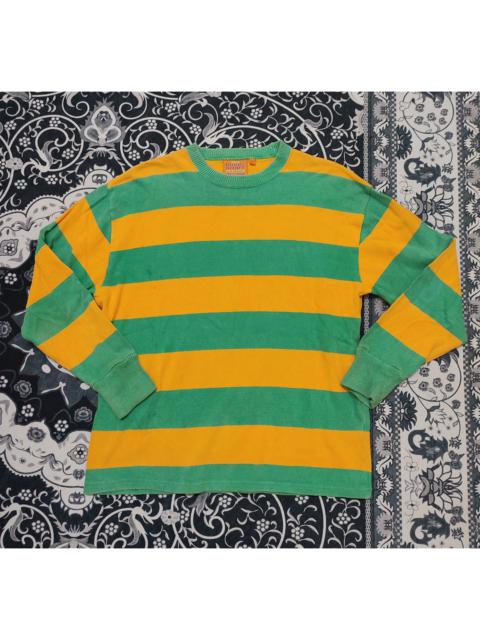 Other Designers Vintage - The Rugby Shirt U.S Naval Quality Maker Stripe Sweatshirt