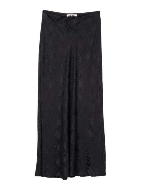 CIAO LUCIA! Concetta Silk Jacquard Maxi Skirt black