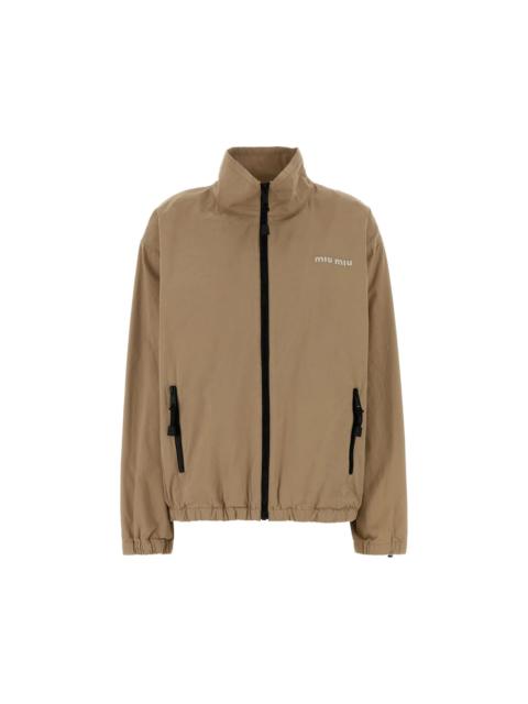 Miu Miu MIU MIU Beige Gabardine Windbreaker New & Authentic (Women's