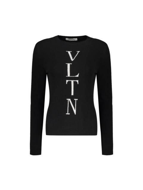 Valentino Valentino Womens Black Wool Crewneck Sweater