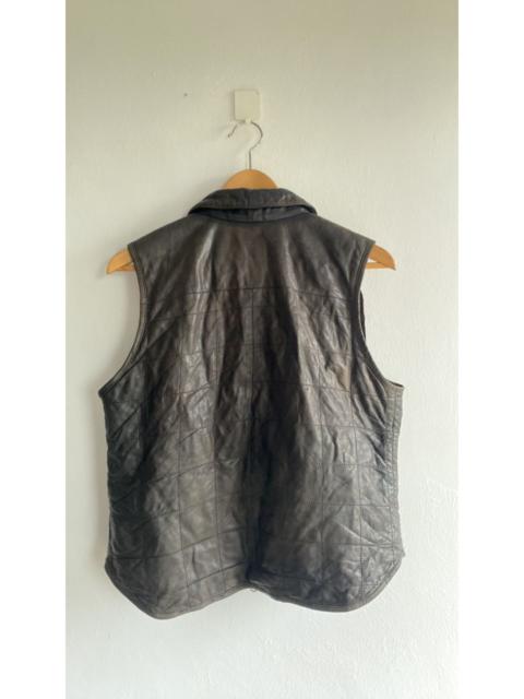 Other Designers Olivieri Venezia Leather Sleeveless Jacket Vest