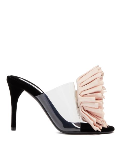 Alaïa Pink Asymmetric Flower Sandals