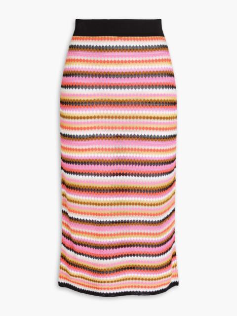 Missoni Crochet-knit cotton-blend pencil skirt