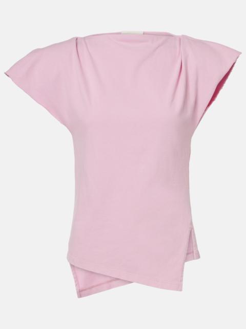 Isabel Marant Sebani asymmetric cotton jersey top