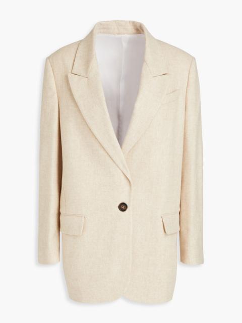 Brunello Cucinelli Bead-embellished wool blazer