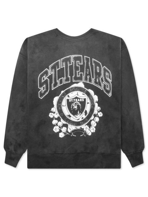 SAINT M×××××× ST. TEARS CREW SWEATSHIRT - BLACK