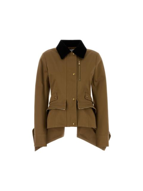 Alexander McQueen ALEXANDER MCQUEEN Mud Cotton Jacket New & Authentic (Women's