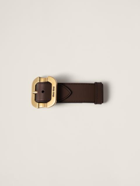 Miu Miu Leather bracelet with buckle