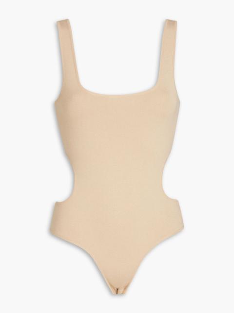 Other Designers Cutout stretch-knit bodysuit