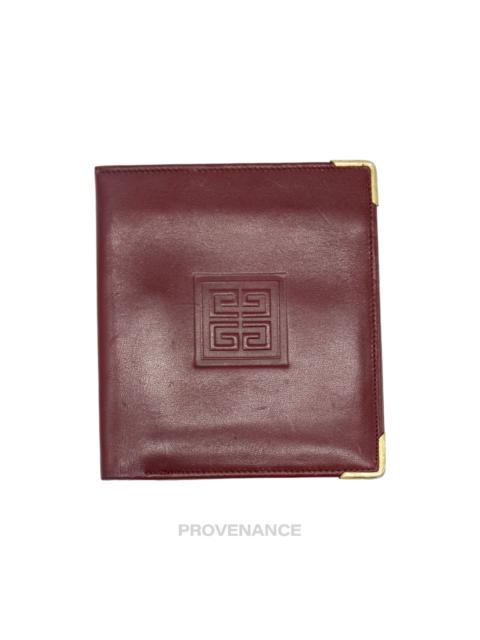 Givenchy Givenchy ID Bifold Wallet - Burgundy Leather