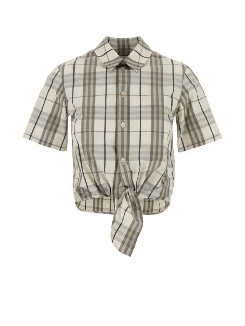 Burberry Embroidered poplin shirt