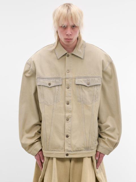 LU'U DAN Whitewashed Denim Drifter Jacket