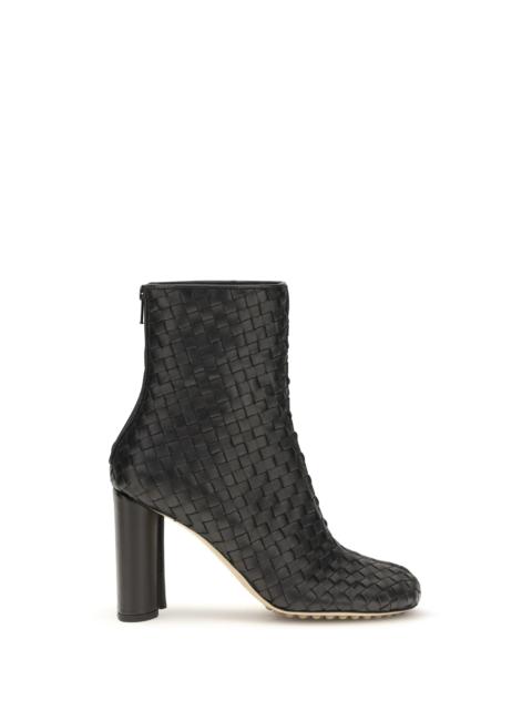 Bottega Veneta Bottega Veneta Cherry Intrecciato Ankle Boots Black
