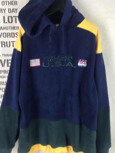 Other Designers Ncaa - NCAA COLLEGE SPORTS USA MULTICOLOR BLOCK FLEECE HOODIE