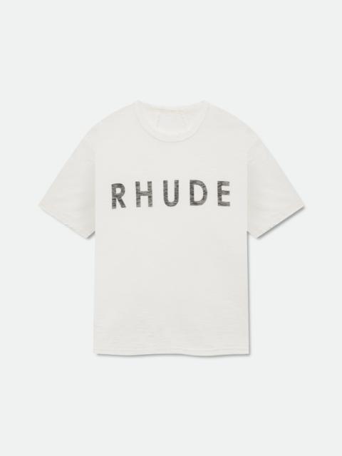 Rhude RHUDE LOGO SLUB TEE