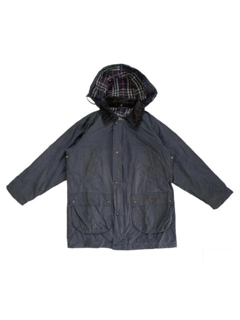 Burberry Burberrys London Cupra Wax Finish Jacket Hooded
