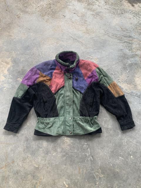 Other Designers Other - Vintage Multicolor Pelle Nova Di Riviera Leather Jacket