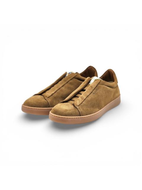 Other Designers Bally - Romy Retro Crest Suede Sneakers Brown EU 40.5 US 7.5 - $400