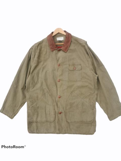 Other Designers Banana Republic - Vintage 90's Banana Republic Leather Collar Chore Jacket