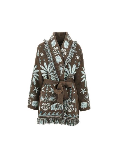 Alanui 'ECHOES OF THE ISLAND' WOOL BLEND CARDIGAN