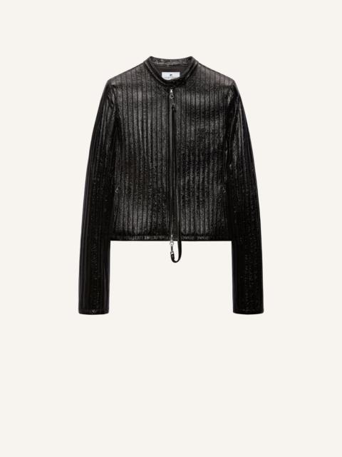 courrèges CITY STRIPED VINYL BIKER