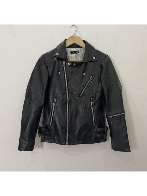 Other Designers Japanese Brand - Vintage A.G Leather Biker Jacket
