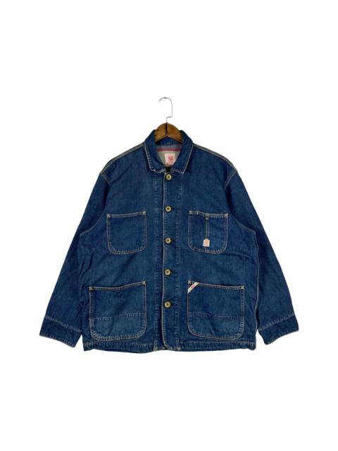 Other Designers Vintage Bobson Chore Coat Denim Blanket Lined Jacket