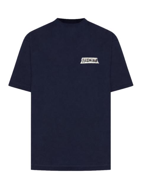 BALENCIAGA Balenciaga Men Men`S Medium Fit Masking Tape T-Shirt