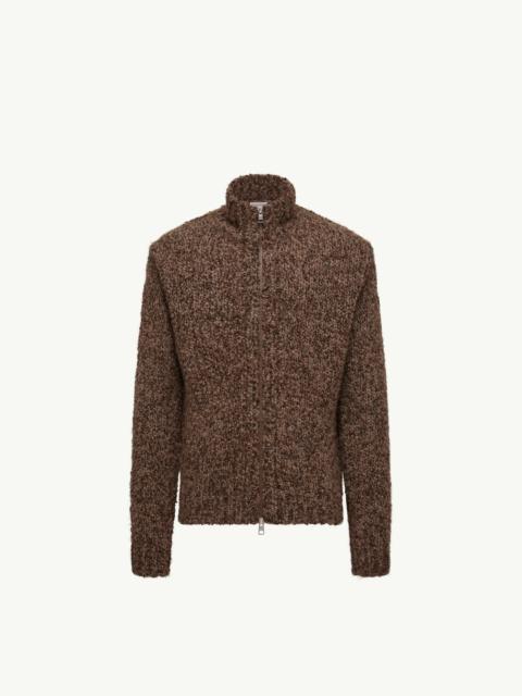 Moncler Wool & Alpaca Zip-Up Cardigan